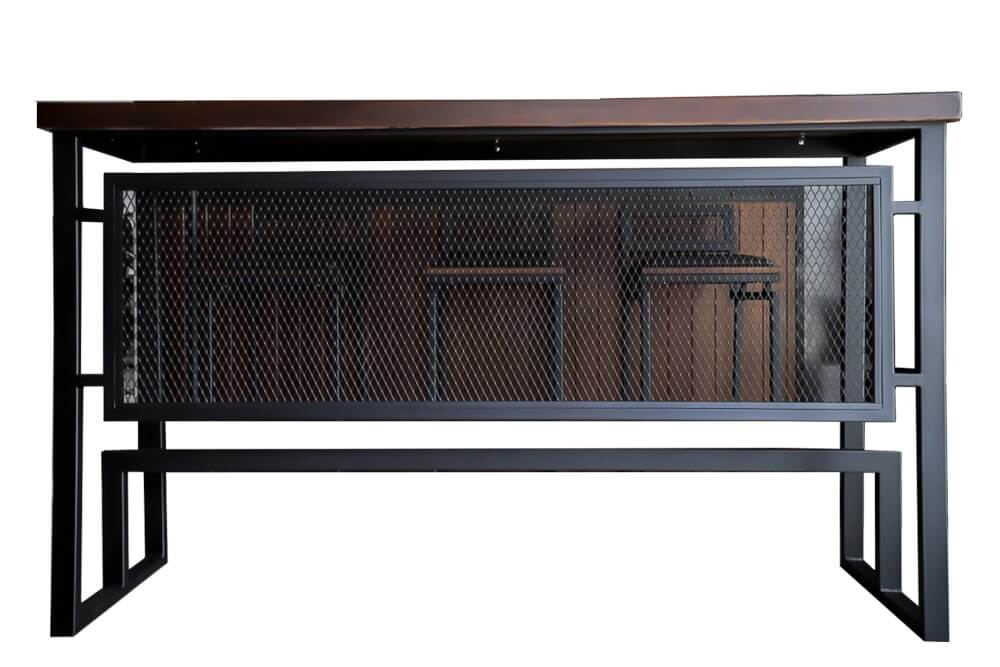 ชุดโต๊ะบาร์ 3 ที่นั่ง THE WILD FURNITURE รุ่น DARCI 180 ซม. สีไม้โอ๊ค/ดำ_1